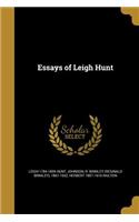Essays of Leigh Hunt