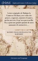 LETTRES ORIGINALES DE MADAME LA COMTESSE