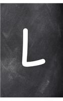 2020 Daily Planner Monogram L Personalized L Chalkboard 388 Pages