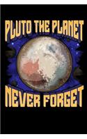 Pluto The Planet Never Forget: Pluto the Planet (1930-2006) Never Forget Planetary Science Blank Composition Notebook for Journaling & Writing (120 Lined Pages, 6" x 9")