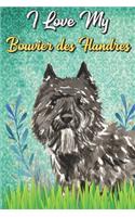 I Love My Bouvier des Flandres: Beer Brewing Journal and Notebook for Recipes and Instruction. Great Gift for Men and Women that Drink. Cute Dog on Cover.