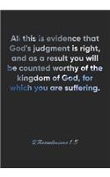 2 Thessalonians 1