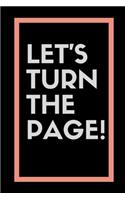 Let's turn the page