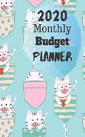 Monthly Budget Planner 2020: Monthly Finance Budget Planner Expense Tracker logbook Bill Organizer Journal Notebook