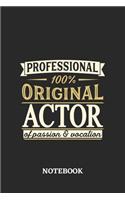 Professional Original Actor Notebook of Passion and Vocation: 6x9 inches - 110 graph paper, quad ruled, squared, grid paper pages - Perfect Office Job Utility - Gift, Present Idea