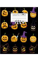 Halloween Abstract Pattern Volume 9 Wide Ruled Journal: 110 Blank Lined Wide Ruled (7.5 x 9.25) Pages to Jot Down Your Thoughts