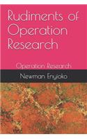 Rudiments of Operation Research: Operation Research