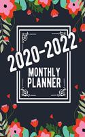 2020-2022 Monthly Planner: Floral Design: 36-Month Calendar 3 Year Monthly Planner + Holiday Reminder