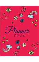 planner 2020: DAILY Planner, GIFT Page a Day Calendar 2020, Schedule Organizer Planner (2020 Diary Day Per Page )365 Day Tabbed Journal January - December ( Diari