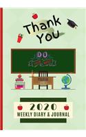 Thank You 2020 Weekly Diary & Journal