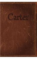 Carter: Simulated Leather Writing Journal