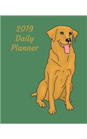 2019 Daily Planner: Golden Retriever