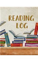 Reading Log for Kids: (8 X 10 Large) Reading Notebook for Ages 7 - 12 Child Friendly Layout 100 Record Pages(8 Reading Log Books)