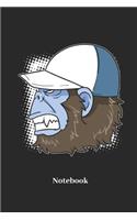 Notebook: Lined Journal for Basecap, Hipster and Gorilla Fans - Paperback, Diary Gift for Men, Women and Children