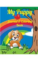 My Puppy Journal & Coloring book