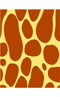Giraffe Print Notebook