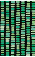 Journal Notebook Abstract Rectangles In Green