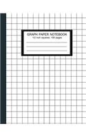 graph paper notebook: 1/2 inch Squares: Squared Graphing Paper * Blank Quad Ruled * Large (8.5" x 11")