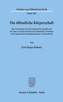 Die Offentliche Korperschaft