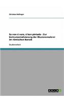 Se non é vero, é bon pintado - Zur Instrumentalisierung der Illusionsmalerei im römischen Barock