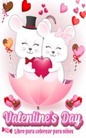 Valentine's Day Libro para colorear para ninos