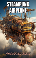 Steampunk Airplane Coloring Book