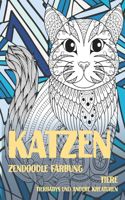 Zendoodle Färbung - Tierbabys und andere Kreaturen - Tiere - Katzen