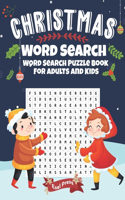 Christmas Word Search - Word Search Puzzle Book For Adults And Kids: - Large 8.5" x 11" - Christmas word search activity book