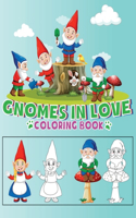 Gnomes in Love Coloring Book