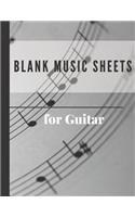 Blank Music Sheets for Guitar