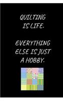 Quilting Is Life. Everything Else Is Just A Hobby.