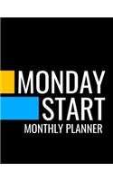 Monday Start Monthly Planner