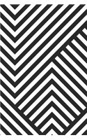 Abstract Striped Geometric Notebook