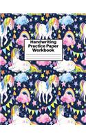 Handwriting Practice Paper Workbook