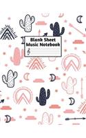 Blank Sheet Music Notebook
