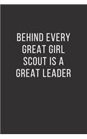 Behind Every Good Cub Scout is a Great Leader: Unlined Notebook - (6 x 9 inches) - 110 Pages