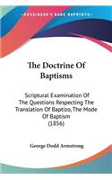 Doctrine Of Baptisms