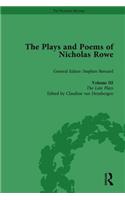 The Plays and Poems of Nicholas Rowe, Volume III