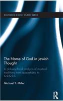 Name of God in Jewish Thought