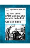 Truth about Single Tax