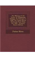 Making of the Treaty of Guadaloupe Hidalgo, on February 2, 1848