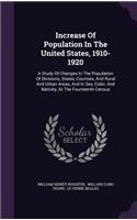 Increase of Population in the United States, 1910-1920