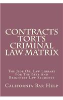 Contracts Torts Criminal Law Matrix