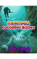 Mermaid Coloring Books For Adults: An Adult Coloring Book with Beautiful Fantasy Women Coloring Books for Adults