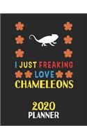 I Just Freaking Love Chameleons 2020 Planner