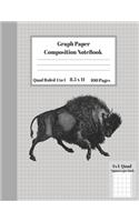 Graph Composition Notebook 4 Squares per inch 4x4 Quad Ruled 4 to 1 / 8.5 x 11 inch 100 Sheets