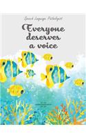 Speech Language Pathologist Everyone Deserves a Voice 2019-2020 Academic Planner Monthly Sep - Dec