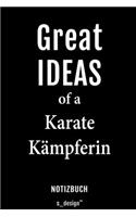 Notizbuch für Karate Kämpfer / Karate Kämpferin