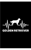 Golden Retriever: Golden Retriever frequency Journal/Notebook Blank Lined Ruled 6x9 100 Pages