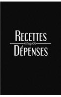 Recettes Dépenses